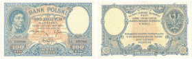 Polish Banknotes 1916-1948
POLSKA/ POLAND/ POLEN / PAPER MONEY / BANKNOT

100 zlotych 1919 series A 

Banknot złamany w pionie.Lucow 588 (R2); Mi...
