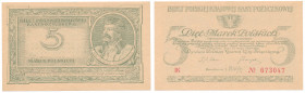 Polish Banknotes 1916-1948
POLSKA/ POLAND/ POLEN / PAPER MONEY / BANKNOT

5 marek polskich 1919 series IK 

Delikatne zagniecenia na marginesach,...