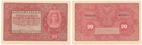 Polish Banknotes 1916-1948
POLSKA/ POLAND/ POLEN / PAPER MONEY / BANKNOT

20 marek polskich 1919, series II series AQ 

Wyśmienicie zachowany.Luc...