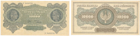 Polish Banknotes 1916-1948
POLSKA/ POLAND/ POLEN / PAPER MONEY / BANKNOT

10.000 marek polskich 1922 series C - EXCELLENT 

Piękny egzemplarz i r...