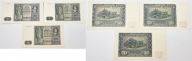 Polish Banknotes 1916-1948
POLSKA/ POLAND/ POLEN / PAPER MONEY / BANKNOT

50 zlotych 1941, series A, B i D, set 3 pieces 

Wspaniale zachowane eg...