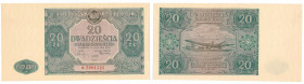 Polish Banknotes 1916-1948
POLSKA/ POLAND/ POLEN / PAPER MONEY / BANKNOT

20 zlotych 1946, series A - EXCELLENT 

Wyśmienity egzemplarz, rzadki w...