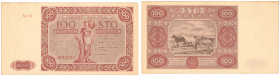 Polish Banknotes 1916-1948
POLSKA/ POLAND/ POLEN / PAPER MONEY / BANKNOT

100 zlotych 1947 series A - RARE 

Przebarwienia papieru w okolicach ma...