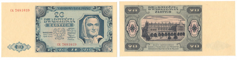 Polish Banknotes 1916-1948
POLSKA/ POLAND/ POLEN / PAPER MONEY / BANKNOT

20 ...