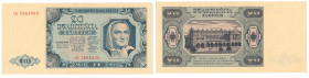 Polish Banknotes 1916-1948
POLSKA/ POLAND/ POLEN / PAPER MONEY / BANKNOT

20 zlotych 1948 series CK 

Złamany jeden narożnik.Lucow 1270 (R2); Mił...