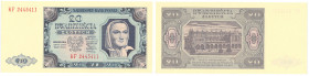 Polish Banknotes 1916-1948
POLSKA/ POLAND/ POLEN / PAPER MONEY / BANKNOT

20 zlotych 1948 series KF 

Pięknie zachowany.Lucow 1272 (R0); Miłczak ...
