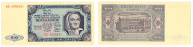 Polish Banknotes 1916-1948
POLSKA/ POLAND/ POLEN / PAPER MONEY / BANKNOT

20 zlotych 1948 series KE 

Pięknie zachowane, złamana korówka narożnik...