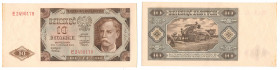 Polish Banknotes 1916-1948
POLSKA/ POLAND/ POLEN / PAPER MONEY / BANKNOT

10 zlotych 1948 series E 

Złamanie w pionie. Przybrudzenia.Lucow 1253 ...