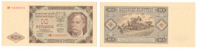 Polish Banknotes 1916-1948
POLSKA/ POLAND/ POLEN / PAPER MONEY / BANKNOT

10 zlotych 1948 series AW 

Pięknie zachowane.Lucow 1253a (R1); Miłczak...