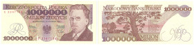 Banknotes of the Polish Peoples Republic and the Third Republic of Poland
POLSKA/ POLAND/ POLEN / PAPER MONEY / BANKNOT

1.000.000 zlotych 1991 ser...