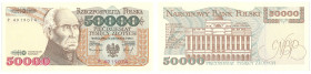 Banknotes of the Polish Peoples Republic and the Third Republic of Poland
POLSKA/ POLAND/ POLEN / PAPER MONEY / BANKNOT

50.000 zlotych 1993 series...