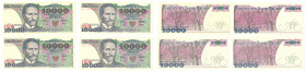 Banknotes of the Polish Peoples Republic and the Third Republic of Poland
POLSKA/ POLAND/ POLEN / PAPER MONEY / BANKNOT

10.000 zlotych 1988, set 4...