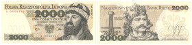 Banknotes of the Polish Peoples Republic and the Third Republic of Poland
POLSKA/ POLAND/ POLEN / PAPER MONEY / BANKNOT

2.000 zlotych 1979 series ...