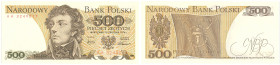 Banknotes of the Polish Peoples Republic and the Third Republic of Poland
POLSKA/ POLAND/ POLEN / PAPER MONEY / BANKNOT

500 zlotych 1974 series AA...