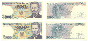 Banknotes of the Polish Peoples Republic and the Third Republic of Poland
POLSKA/ POLAND/ POLEN / PAPER MONEY / BANKNOT

200 zlotych 1979 series BA...