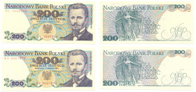 Banknotes of the Polish Peoples Republic and the Third Republic of Poland
POLSKA/ POLAND/ POLEN / PAPER MONEY / BANKNOT

200 zlotych 1982 series CL...