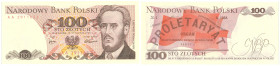 Banknotes of the Polish Peoples Republic and the Third Republic of Poland
POLSKA/ POLAND/ POLEN / PAPER MONEY / BANKNOT

100 zlotych 1975 series AA...