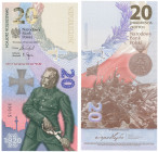 Banknotes of the Polish Peoples Republic and the Third Republic of Poland
POLSKA/ POLAND/ POLEN / PAPER MONEY / BANKNOT

20 zlotych 2020 series RP,...