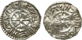 COLLECTION Medieval coins - WORLD
POLSKA / POLAND / POLEN / SCHLESIEN / GERMANY / ENGLAND

Hungary, Stefan I (997-1038). Denar 

Aw.: Krzyż ze zn...