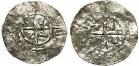 COLLECTION Medieval coins - WORLD
POLSKA / POLAND / POLEN / SCHLESIEN / GERMANY / ENGLAND

Hungary, Stefan I? (997-1038). Denar 

Aw.: Krzyż ze z...