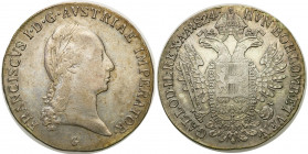 Austria
WORLD COINS

Austria, Francis II (1792-1835). 1/2 thaler = guilder 1824 G, Nagybanya 

Patyna.Herinek 433

Details: 13,95 g Ag 
Condit...