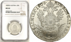 Austria
WORLD COINS

Austria, Francis II (1792-1835). 20 cutters 1809 B, Kremnica NGC MS64 (MAX) - EXCELLENT 

Najwyższa nota gradingowa na świec...