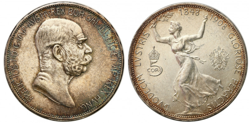 Austria
WORLD COINS

Austria, Franz Josef I. 5 korun 1908, Vienna - NO 

Wy...