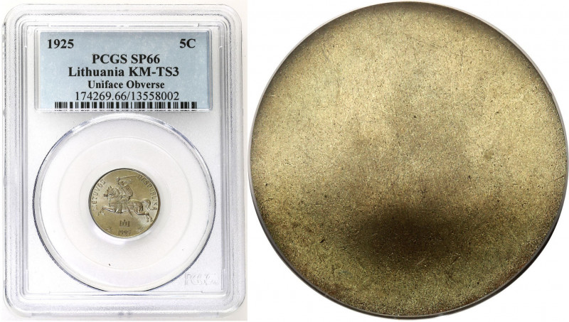 Lithuania
WORLD COINS

Lithuania. PROBA / PATTERN single-sided 5 centai (cent...