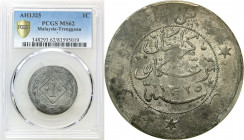 Malaysia
WORLD COINS

Malaysia - Trengganu. Cent, AH 1325 (1907) PCGS MS62 (MAX) - RARE 

Numizmat serii cynowych monet wybitych dla lokalnegosuł...