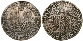 Germany
WORLD COINS

Germany (Deutschland), Sachsen-Weimar. Friedrich Wilhelm I and Johann III (1573-1603). Thaler 1592, Saalfeld 

Aw.: Friedric...