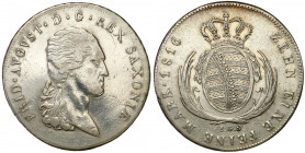 Germany
WORLD COINS

Germany (Deutschland), Saxony. Frederick Augustus I (1806-1827). Thaler 1816 IGS, Dresden 

Moneta czyszczona.Davenport 854;...