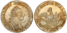 Germany
WORLD COINS

Germany (Deutschland), Prussia. Frederick II the Great (1740-1786). Thaler 1785 A, Berlin - NO 

Złotawa patyna. Egzemplarz ...