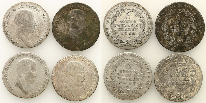 Germany
WORLD COINS

Germany (Deutschland), Prussia. 1/6 thaler 1809, 1812, 1...