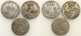 Germany
WORLD COINS

Germany (Deutschland), Prussia, Frederick II (1740-1786). Szstak 1756 E, Krlwiec, 1757 C, Kleve, set of 3 coins 

1756 - odm...