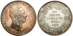 Germany
WORLD COINS

Germany (Deutschland), Baden - Leopold I (1830-1852). Thaler (Kronentaler) 1836 K, Karlsruhe 

Kolorowa patyna, dużo połysku...