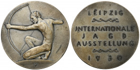 Germany
WORLD COINS

Medal of Sports Science 1930, B. Eyermann 

Bardzo ładnie zachowany. Brąz srebrzony, srebro? Gebauer 1930.3.var.

Details:...