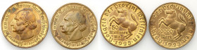 Germany
WORLD COINS

Germany (Deutschland), Westphalia, 10,000, 50 million marks 1923, set of 2 coins 

Przyzwoicie zachowane. Tombak złocony.
...