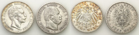 Germany
WORLD COINS

Germany (Deutschland), Prussia. 5 marks 1876 C, Frankfurt, 1906 A, Berlin, set of 2 coins 

Rocznik 1876 stan 3, ciekawsza m...