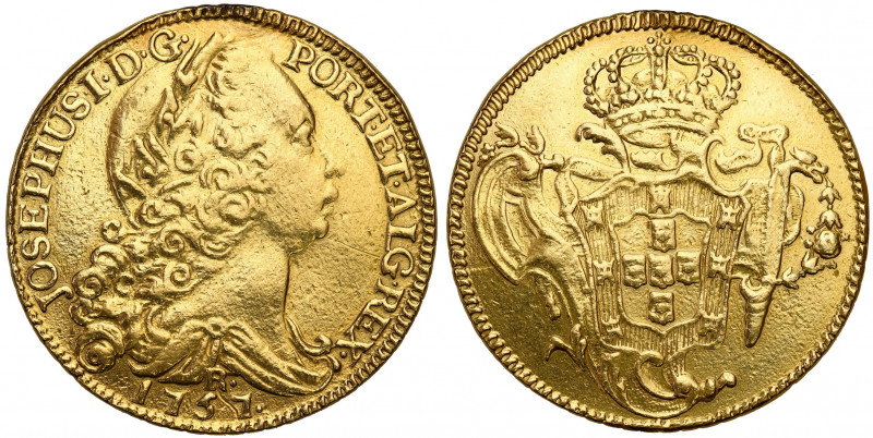 Portugal
WORLD COINS

Brazil. Joseph I, 6400 reis = 1/2 Johanna, 1757 R, Rio ...
