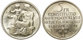 Switzerland
WORLD COINS

Switzerland, 5 francs 1948 B, Bern 

Wybite na 100 rocznicę utworzenia Konfederacji.Pięknie zachowane.KM 48

Details: ...
