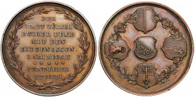 Switzerland
WORLD COINS

Switzerland, Zrich. Medal 1851 - Solemn Jubilee of accession to the Bund, bronze 

Bardzo ładnie zachowany.Zapiłowania n...