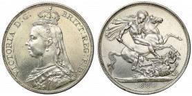 Great Britain
WORLD COINS

England (Great Britain). Victoria (1837-1901). Crown 1889 

Bardzo ładnie zachowany egzemplarz.Lekkie przetarcie tła.S...