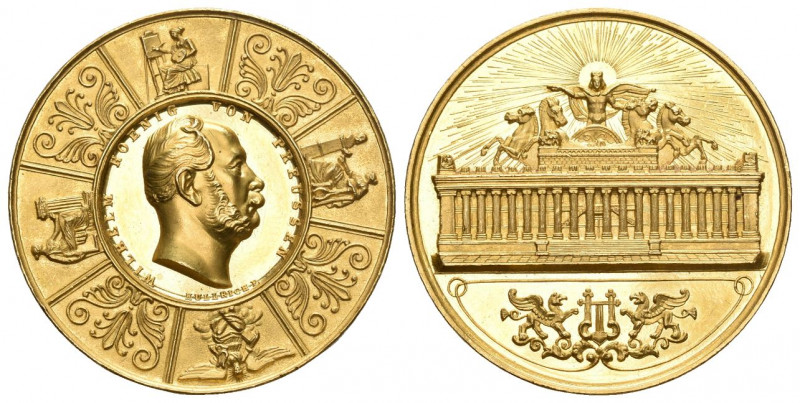 BRANDENBURG-PREUSSEN. PREUSSEN, KÖNIGREICH. Wilhelm I., 1861-1888.
Goldmedaille...