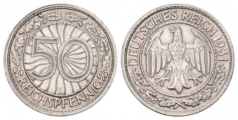 DEUTSCHLAND NACH 1871 Kaiserreich Weimarer Republik 1919-1933
(D) 50 Reichspfen...