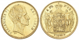 DÄNEMARK, Frederik VI., 1808-1839, 2 Frederiks d'or 1837 FF. 13,24g. Frbg.288, KM 713.1, Schon 1837, Hede 5A. GOLD vorzüglich