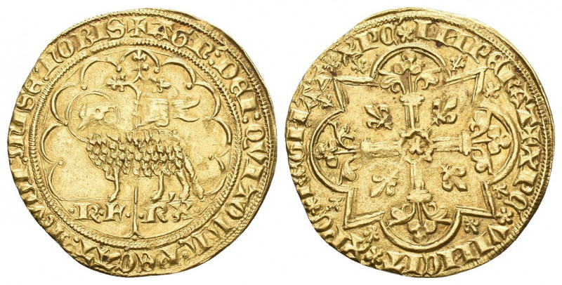 Frankreich O.J Angle D`or Gold Jahr 1417 sehr selten 2,5g vorzüglich