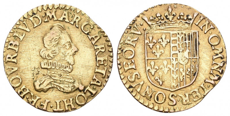 Frankreich O.J 1605-1614 Florin D`or Gold sehr selten 3,1g sehr schön bis vorzüg...