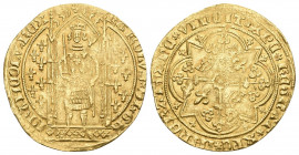 Frankreich 1664 Franc a pied Gold sehr selten 3,8g vorzüglich +