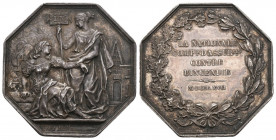 Frankreich 1830 La Nationale Comp Assurance Silbermedaille 19,7g 36mm selten vz