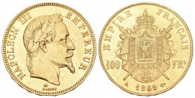 Frankreich 1869 100 Francs Gold 32,3g selten in dieser Erhaltung vorzüglich